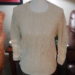 Cream long sleeve sweater